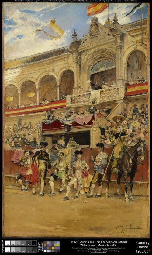 Inside the Bullring, 1880, José García y Ramos