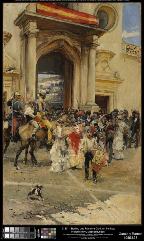 Outside the Bullring, 1880, José García y Ramos