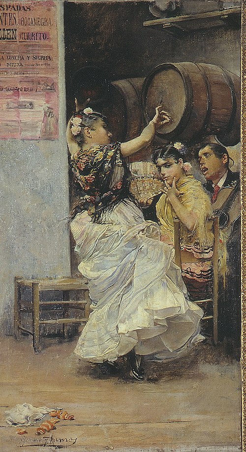 Baile por Bulerías, 1884, José García y Ramos