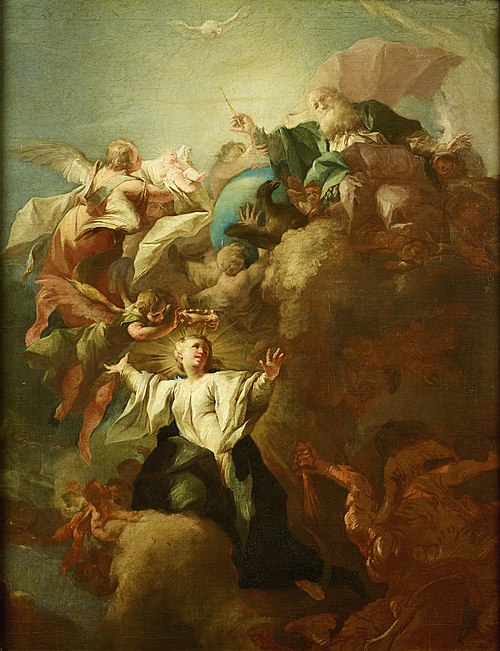 Allegorie auf die Unbefleckte Empfängnis Mariae, 1733, Paul Troger