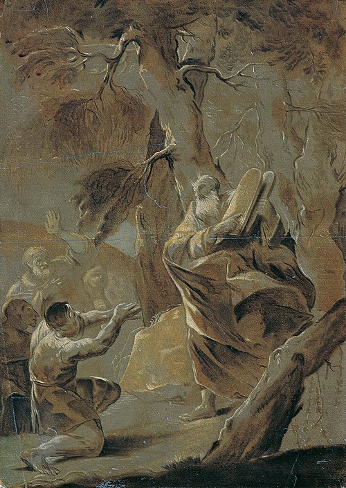 Moses bringt das Gesetz vom Berge Sinai, 1750, Paul Troger