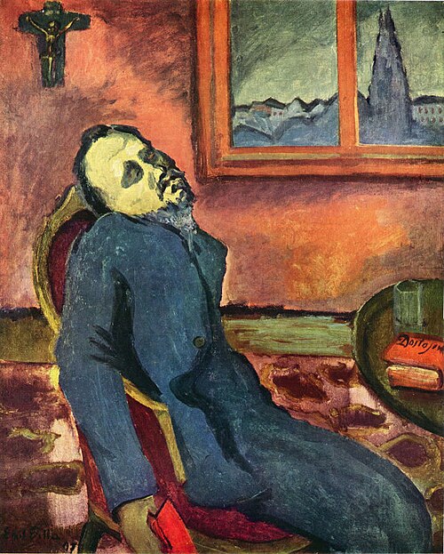 Dostoevsky Reader, 1907, Emil Filla