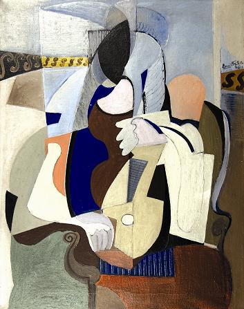 Dívka s mandolinou, 1929, Emil Filla