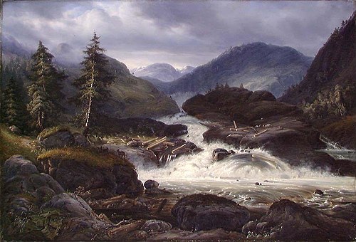 The Labro Falls, 1847, Magnus-Thulstrup Bagge