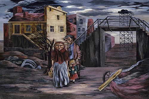 Back of the Yards, 1938, Mitchell Siporin