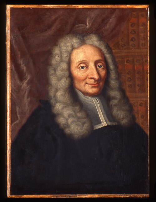 Portret van Louis Bourguet, filosoof, archeoloog en wiskundige, 1742, Robert Gardelle