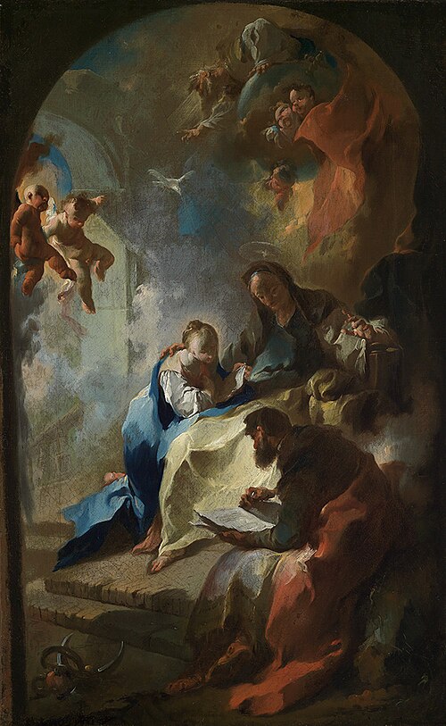 Die Erziehung Mariens, 1753, Franz Anton Maulbertsch