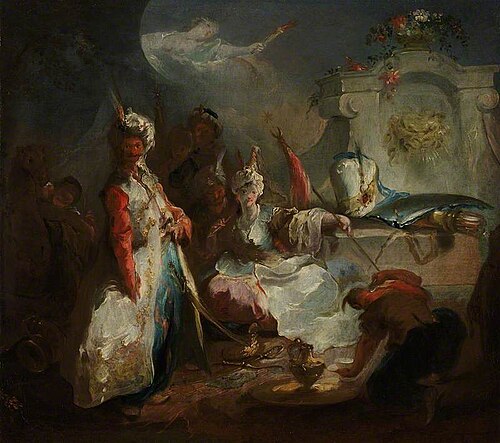 Allegory of the Continent of Asia, 1750, Franz Anton Maulbertsch