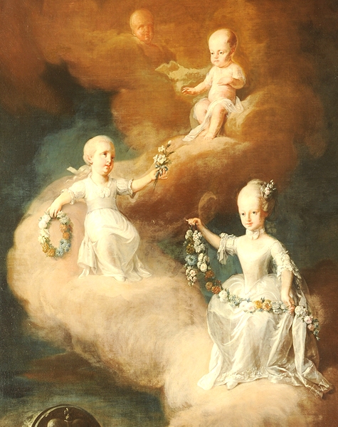 The young deceased daughters of Maria Theresa, 1800, Franz Anton Maulbertsch