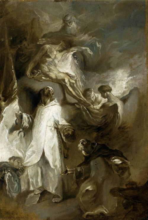 Saint Félix de Valois et saint Jean de Matha avec la Sainte Trinité., 1775, Franz Anton Maulbertsch