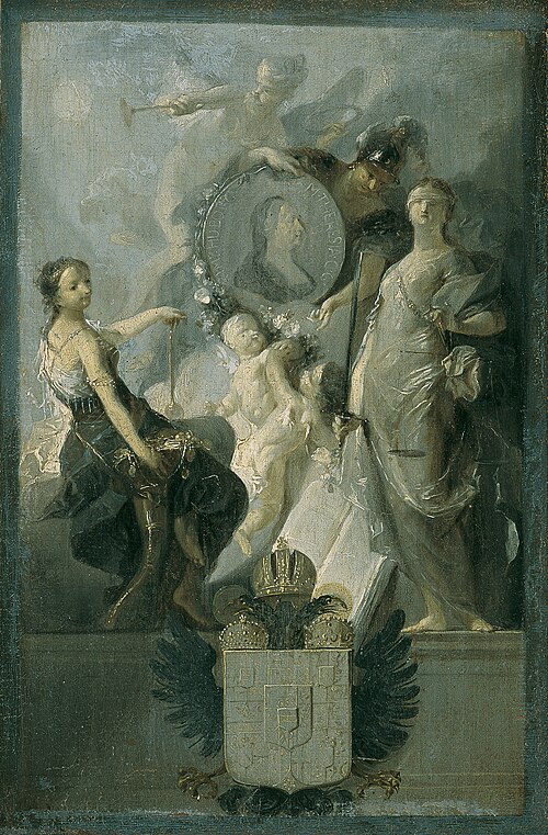 Homage to Empress Maria Theresia, 1769, Franz Anton Maulbertsch
