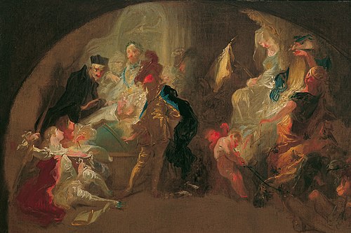 Allegory on the Education of a Cavalier, 1752, Franz Anton Maulbertsch