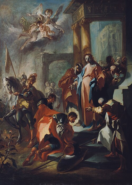 Christ and the Captain of Capernaum, 1752, Franz Anton Maulbertsch