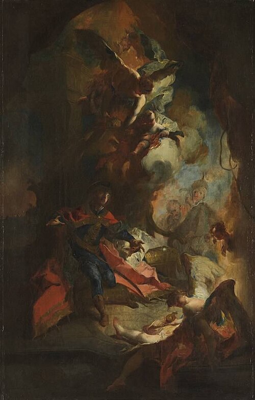Die Überbringung der Königskrone an den hl. Stephan von Ungarn, 1754, Franz Anton Maulbertsch