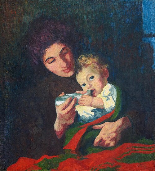 Mutter und Kind (Annetta und Alberto), 1903, Giovanni Giacometti