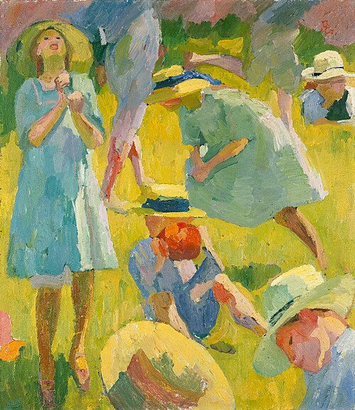 Spielende Kinder, 1912, Giovanni Giacometti
