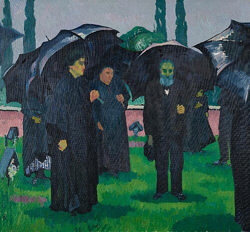 Begräbnis, 1911, Giovanni Giacometti