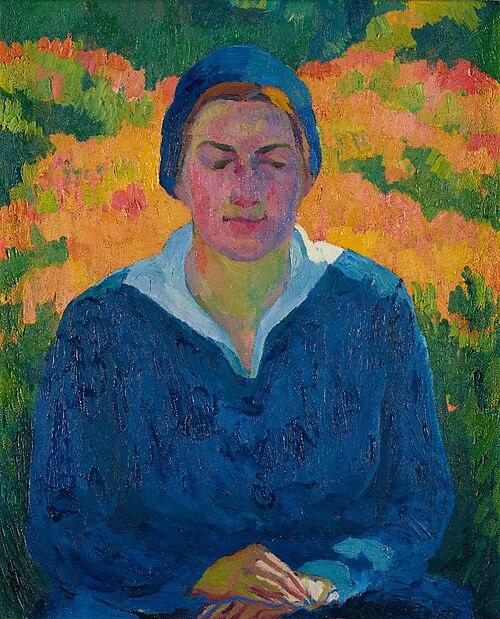 Bildnis Renette Grossmann, 1918, Giovanni Giacometti
