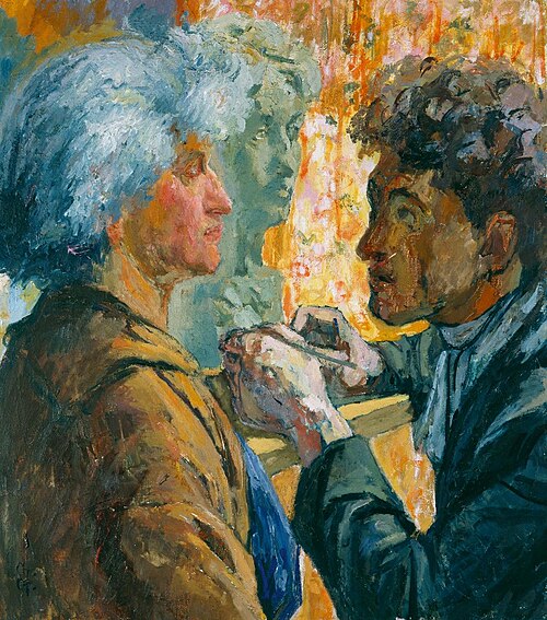 Der Bildhauer. Annetta und Alberto, 1923, Giovanni Giacometti