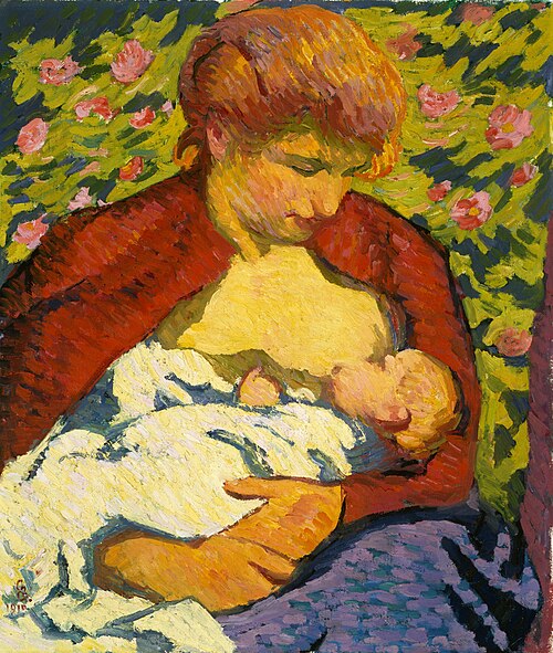 Young Mother, 1910, Giovanni Giacometti