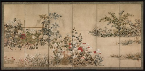 Flowers and Grasses, 1650, Kitagawa Sōsetsu