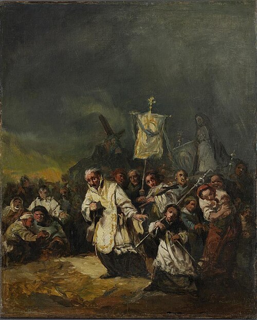 A Procession, 1859, Eugenio Lucas Velázquez