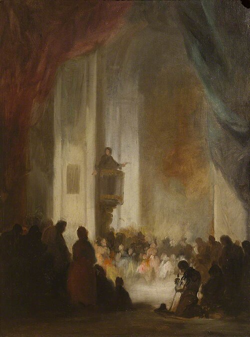 The Sermon, 1853, Eugenio Lucas Velázquez