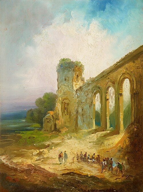 Landscape with Aqueduct, 1874, Eugenio Lucas Velázquez