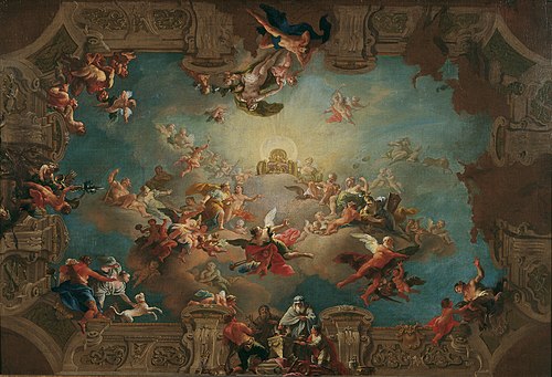 Diana's Admission to Olympus, 1732, Daniel Gran