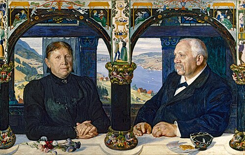 Die Eltern des Künstlers, 1899, Albert Welti