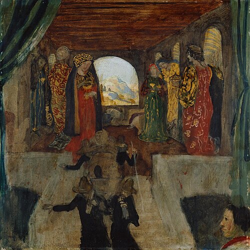 Auszug der Penaten. Entwurf, 1905, Albert Welti