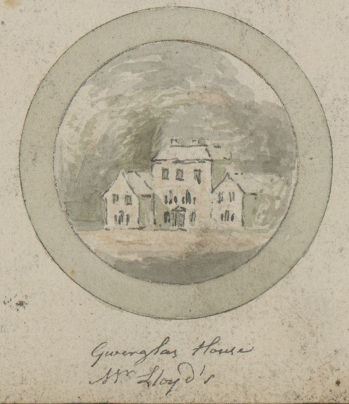 Gwerglas House, Mr Lloyd's, 1805, Moses Griffith
