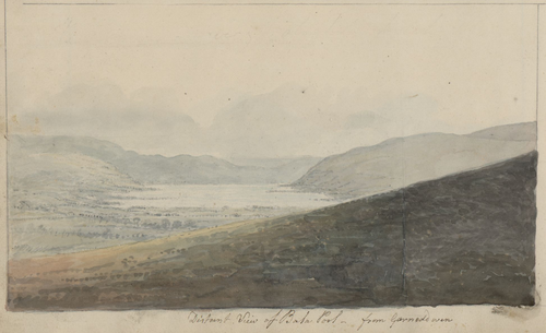 Bala port from Garneddwen, 1805, Moses Griffith