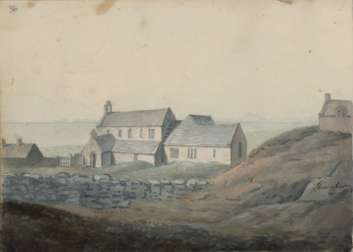 View of Llanaber, 1805, Moses Griffith