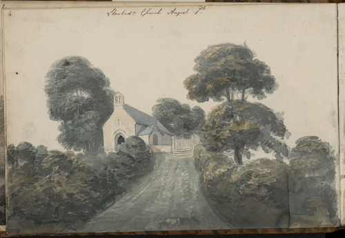 Church of Llanbedr, 1805, Moses Griffith
