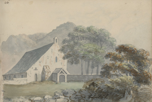 Bedd Gelert Church, 1805, Moses Griffith