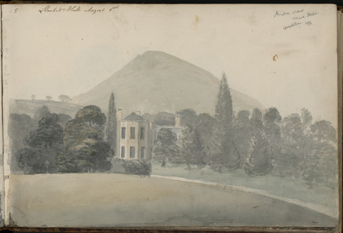 Llanbedr Hall, 1805, Moses Griffith