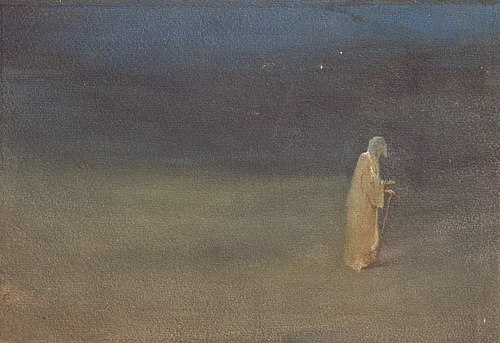 Rabindranath in the role of 'blind singer', 1916, Abanîndranâth Tagore