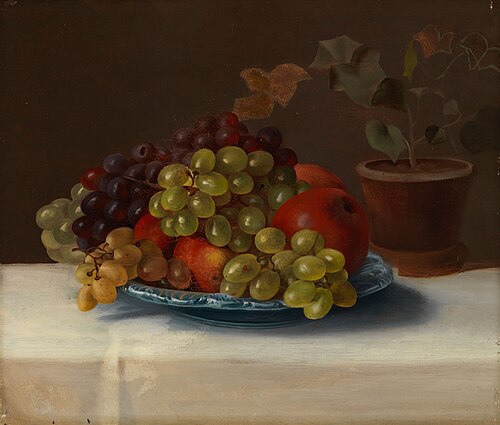 Vindruvor och äpplen, 1867, Magnus von Wright