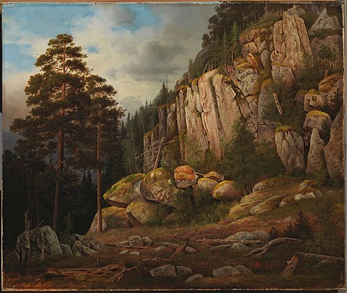 Suopeltovuori in Haminalahti, 1867, Magnus von Wright