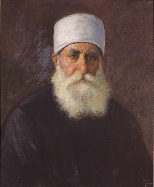 Portrait of Sheikh Saïd Hamdane, 1939, Moustafa Farroukh