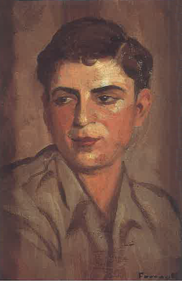 Portrait of Fadlo Khauli, 1940, Moustafa Farroukh