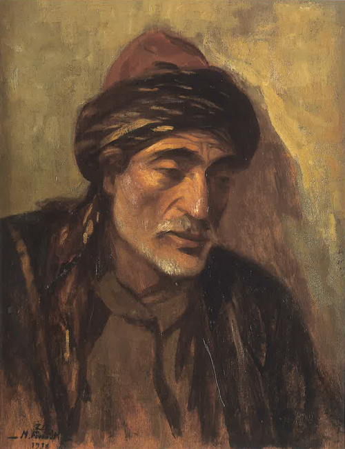 Portrait of a Lebanese Villager, 1939, Moustafa Farroukh