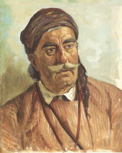 Portrait of a Qawwas, , Moustafa Farroukh