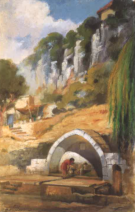 Al-Qashqush Spring at Bikfaya, , Moustafa Farroukh