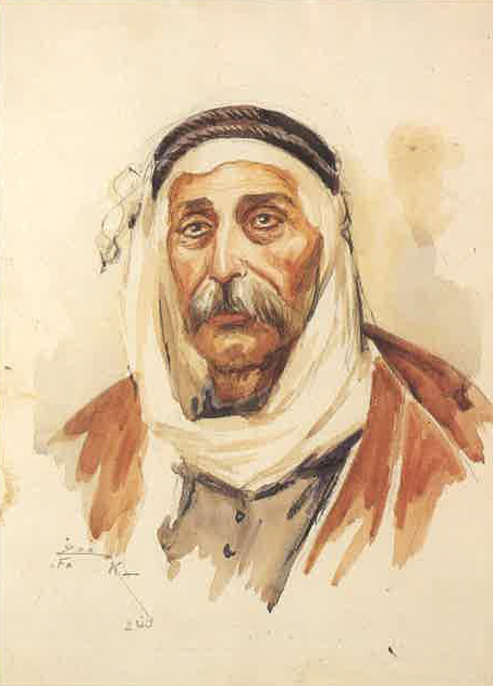 Portrait of Hussein Mahmoud Al-Hajj Darwich, , Moustafa Farroukh
