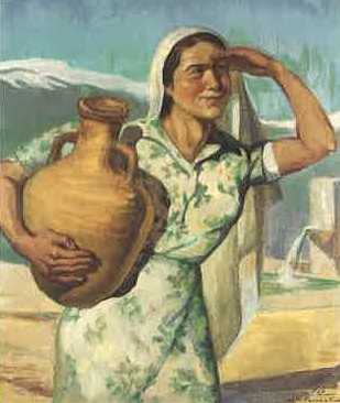 Returning from the Spring, , Moustafa Farroukh