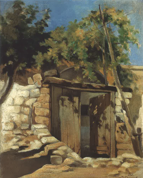 The Old Door at Abadiyeh, , Moustafa Farroukh
