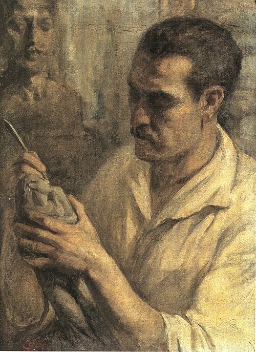 Portrait of Youssef Hoyeck, , Moustafa Farroukh