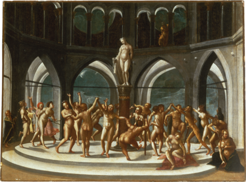 Dance around the Statue of Venus, 1575, Hans Bock
